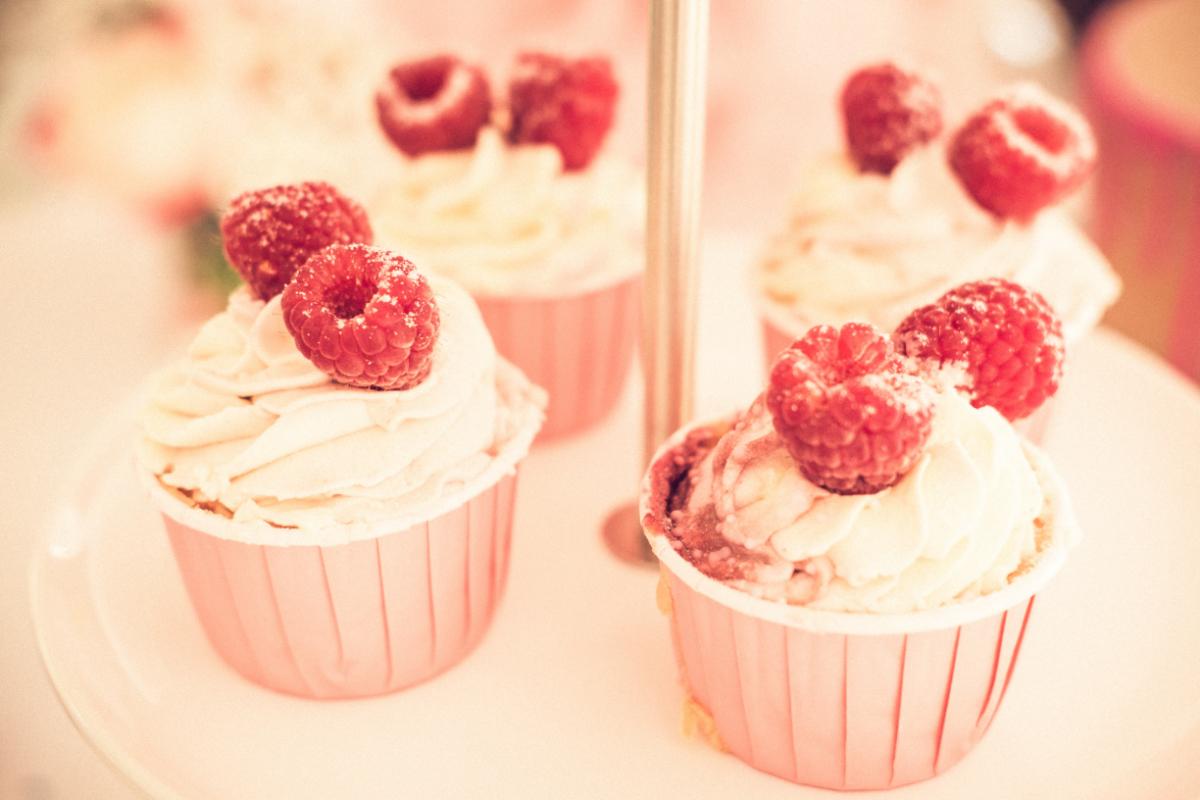 Raspberry cupcake