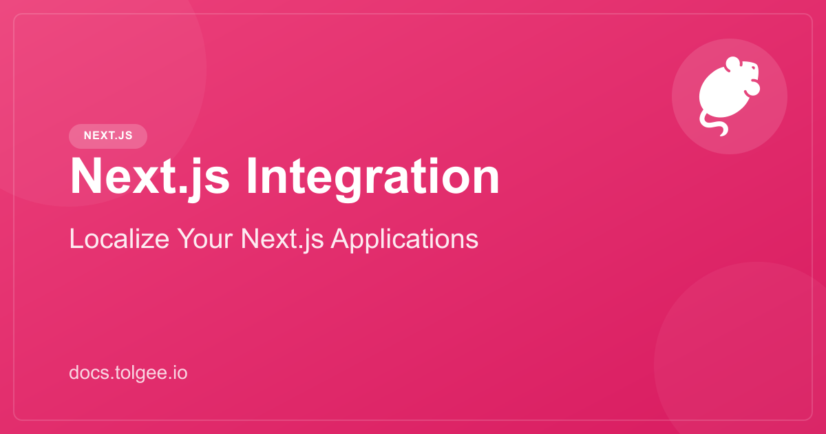 Tolgee with Next.js | Tolgee